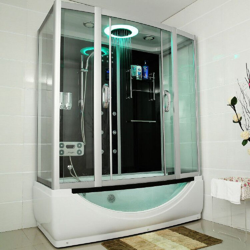 Belfry Bathroom Mohonk Steam Rectangular Shower Cabin with Body Jets